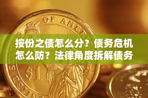 武汉按份之债怎么分？债务危机怎么防？法律角度拆解债务分配与风险自保指南