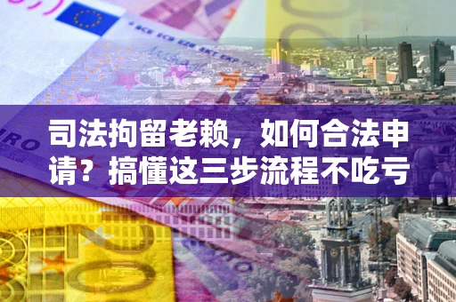 武汉司法拘留老赖，如何合法申请？搞懂这三步流程不吃亏！
