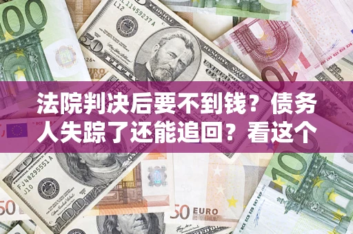武汉法院判决后要不到钱？债务人失踪了还能追回？看这个方法！