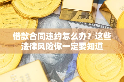 武汉借款合同违约怎么办？这些法律风险你一定要知道
