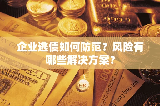 武汉企业逃债如何防范？风险有哪些解决方案？