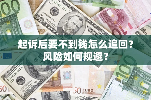武汉起诉后要不到钱怎么追回？风险如何规避？