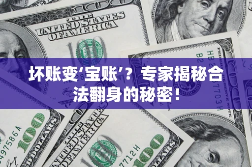 武汉坏账变‘宝账’？专家揭秘合法翻身的秘密！