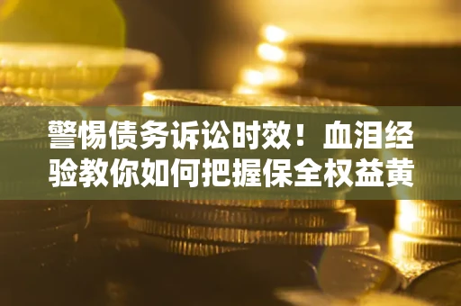 武汉警惕债务诉讼时效！血泪经验教你如何把握保全权益黄金期