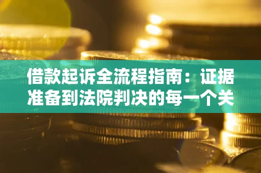 武汉借款起诉全流程指南：证据准备到法院判决的每一个关键步骤