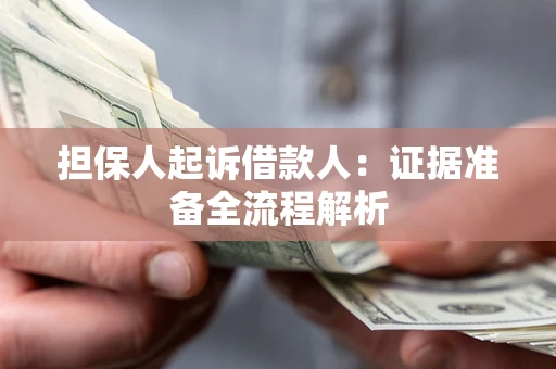 武汉担保人起诉借款人：证据准备全流程解析