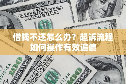 武汉借钱不还怎么办？起诉流程如何操作有效追债