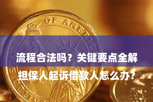 武汉

担保人起诉借款人怎么办？流程合法吗？关键要点全解析
