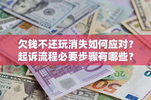 武汉欠钱不还玩消失如何应对？起诉流程必要步骤有哪些？